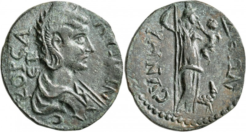 PHRYGIA. Synnada. Salonina , Augusta, 254-268. Tetrassarion (Bronze, 27 mm, 9.18...