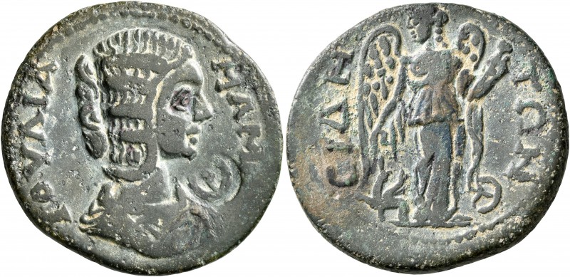 PAMPHYLIA. Side. Julia Mamaea , Augusta, 222-235. Tetrassarion (Bronze, 31 mm, 1...