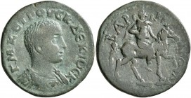 PISIDIA. Baris. Herennius Etruscus , as Caesar, 249-251. Diassarion (Bronze, 24 mm, 7.43 g, 7 h). Γ•Μ•Κ•ЄΤΡΟΥϹΚ•ΔЄΚΙΟϹ•Κ Bare-headed and cuirassed bus...