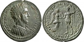 CILICIA. Hierapolis-Castabala. Commodus , 177-192. Medallion (Bronze, 39 mm, 31.03 g, 6 h). ΑYΤ Κ Μ ΑY ΑΝ ΚΟΜΟΔΟС ЄYΤYΧΗС Laureate, draped and cuirass...