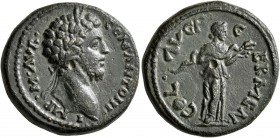 GALATIA. Germa. Commodus , 177-192. Diassarion (Bronze, 22 mm, 9.13 g, 2 h). IMP•M•AVR• COM•ANTONI• Laureate head of Commodus to right. Rev. COL•AVG F...