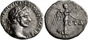 CAPPADOCIA. Caesaraea-Eusebia. Hadrian , 117-138. Hemidrachm (Silver, 13 mm, 1.56 g, 1 h), RY 4 = 119/20 AD. AYTO KAIC TPAI AΔPIANOC CЄBACT Laureate h...