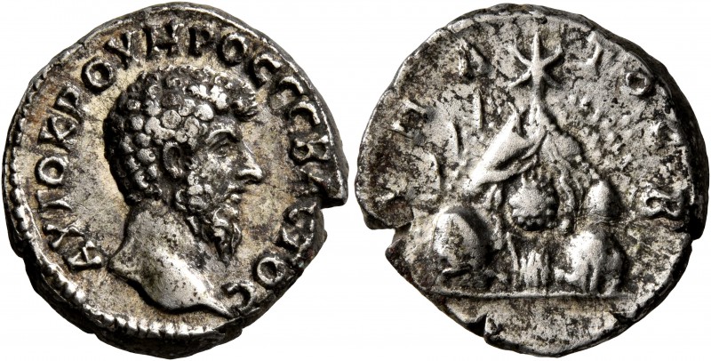CAPPADOCIA. Caesaraea-Eusebia. Lucius Verus , 161-169. Didrachm (Silver, 20 mm, ...