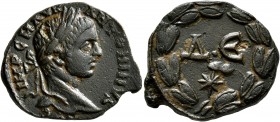 SYRIA, Seleucis and Pieria. Antioch. Elagabalus , 218-222. As (Bronze, 23 mm, 7.40 g, 1 h). IMP C M AVR ANTONINVS Laureate head of Elagabalus to right...