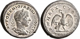 SYRIA, Seleucis and Pieria. Antioch. Philip I , 244-249. Tetradrachm (Billon, 26 mm, 12.35 g, 12 h), Rome mint, for Antioch, 246. ΑYΤΟΚ Κ Μ ΙΟYΛ ΦΙΛΙΠ...