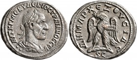 SYRIA, Seleucis and Pieria. Antioch. Trajan Decius , 249-251. Tetradrachm (Silver, 28 mm, 13.28 g, 6 h), 249-250. AYT K Γ MЄ KY ΔЄKIOC TPAIANOC CЄB La...