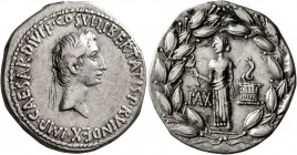 Octavian, 44-27 BC. Cistophorus (Silver, 27 mm, 11.90 g, 1 h), Ephesus, 28 BC. IMP•CAESAR•DIVI•F•COS•VI•LIBERTATIS•P•R•VINDEX• Laureate head of Octavi...