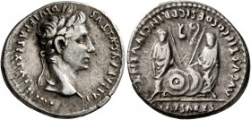 Augustus, 27 BC-AD 14. Denarius (Silver, 20 mm, 3.85 g, 12 h), Lugdunum, 2 BC-AD 4. CAESAR AVGVSTVS DIVI F PATER PATRIAE Laureate head of Augustus to ...