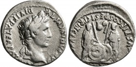 Augustus, 27 BC-AD 14. Denarius (Silver, 18 mm, 3.75 g, 12 h), Lugdunum, 2 BC-AD 4. CAESAR AVGVSTVS DIVI F PATER PATRIAE Laureate head of Augustus to ...