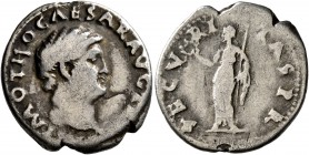 Otho, 69. Denarius (Silver, 19 mm, 2.95 g, 6 h), Rome. IMP M OTHO CAESAR AVG T[R P] Bare head of Otho to right. Rev. SECVRITAS P R Securitas standing ...