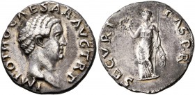Otho, 69. Denarius (Silver, 18 mm, 3.51 g, 6 h), Rome. IMP OTHO CAESAR AVG TR P Bare head of Otho to right. Rev. SECVRITAS•P•R Securitas standing fron...