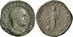 Balbinus, 238. Sestertius (Orichalcum, 29 mm, 20.63 g, 1 h), Rome, April-June 238. IMP CAES D CAEL BALBINVS AVG Laureate, draped and cuirassed bust of...