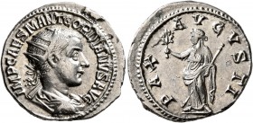 Gordian III, 238-244. Antoninianus (Silver, 22 mm, 4.62 g, 1 h), Antiochia. IMP CAES M ANT GORDIANVS AVG Radiate, draped and cuirassed bust of Gordian...