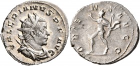 Valerian I, 253-260. Antoninianus (Silver, 22 mm, 3.97 g, 7 h), Cologne, circa 257-258. VALERIANVS•P•F•AVG Radiate, draped and cuirassed bust of Valer...