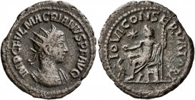 Macrianus, usurper, 260-261. Antoninianus (Billon, 21 mm, 3.54 g, 12 h), Samosata. IMP C FVL MACRIANVS P F AVG Radiate and cuirassed bust of Macrianus...