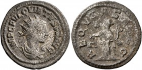Quietus, usurper, 260-261. Antoninianus (Billon, 21 mm, 3.90 g, 6 h), Samosata. IMP C FVL QVIETVS P F AVG Radiate, draped and cuirassed bust of Quietu...