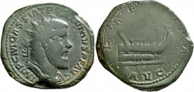 Postumus, Romano-Gallic Emperor, 260-269. Double Sestertius (Orichalcum, 33 mm, 27.71 g, 11 h), 'Atelier II', circa 261-263. IMP C M CASS LAT POSTVMVS...