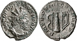Postumus, Romano-Gallic Emperor, 260-269. Antoninianus (Billon, 21 mm, 2.95 g, 12 h), Cologne, early to mid 268. IMP C POSTVMVS P F AVG Radiate, drape...