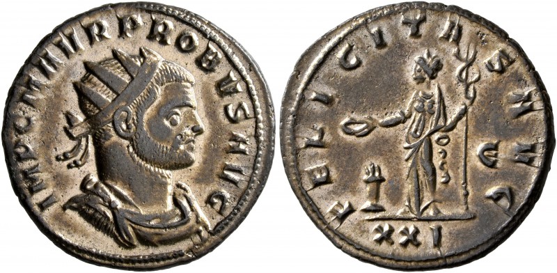 Probus, 276-282. Antoninianus (Billon, 22 mm, 4.11 g, 11 h), Siscia, 277. IMP C ...