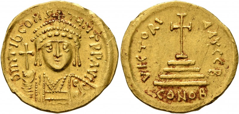 Tiberius II Constantine, 578-582. Solidus (Gold, 21 mm, 4.46 g, 6 h), Constantin...