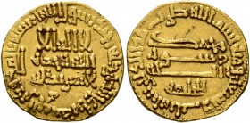 ISLAMIC, 'Abbasid Caliphate. temp. Al-Rashid , AH 170-193 / AD 786-809. Dinar (Gold, 18 mm, 4.24 g, 1 h), 190 AH = 806/7 AD. Album 218.13. Minor scrat...