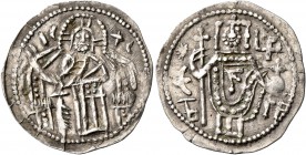 BULGARIA. Second Empire. Ivan Aleksandar , 1331–1371. Grosh (Silver, 22 mm, 1.47 g, 6 h), Veliko Turnovo. Christ Pantokrator seated facing on throne, ...