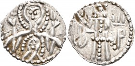 BULGARIA. Second Empire. Ivan Sisman , 1371–1395. Half Grosh (Silver, 14 mm, 0.45 g, 6 h), Veliko Turnovo. Nimbate bust of Theotokos orans, with nimba...