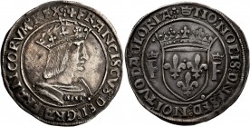 FRANCE, Royal. Fran&#231;ois I le P&#233;re et Restaurateur des Lettres (the Father and Restorer of Letters) , 1515-1547. Teston (Silver, 30 mm, 9.36 ...