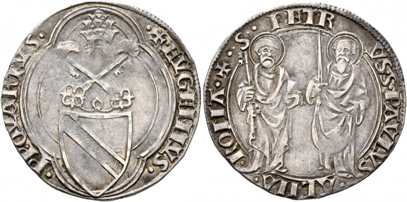 ITALY. Papal Coinage. Eugenius IV , 1431-1447. Grosso (Silver, 27 mm, 3.92 g, 10...