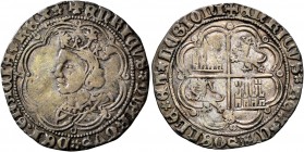 SPAIN, Castile &amp; Le&#243;n. Enrique IV el Impotente (the Impotent) , 1454-1474. Real (Silver, 25 mm, 3.08 g, 11 h), Sevilla. +ENRICVS CARTVS DEI G...