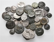 A lot containing 18 silver and 20 bronze coins. All: Greek. From a European collection, formed before 2005. Fine to very fine. LOT SOLD AS IS, NO RETU...