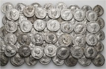 A lot containing 68 silver coins. All: Roman Denarii. About very fine to good very fine. LOT SOLD AS IS, NO RETURNS. 68 coins in lot.