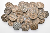A lot containing 29 bronze coins. All: Arabo-Byzantine coins. Fine to very fine. LOT SOLD AS IS, NO RETURNS. 29 coins in lot.