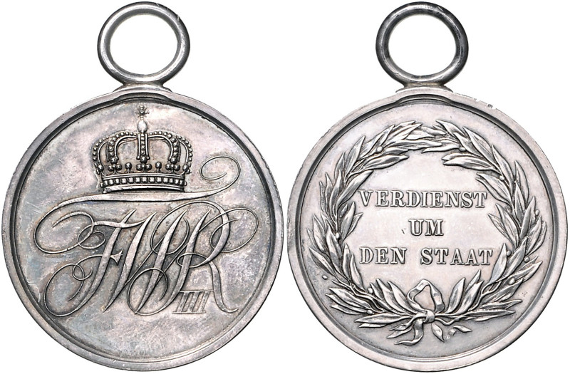Brandenburg in den Marken - Preussen Friedrich Wilhelm III. 1797-1840 Silbermeda...