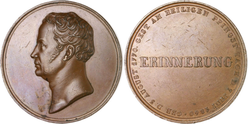 Brandenburg in den Marken - Preussen Friedrich Wilhelm III. 1797-1840 Bronzemeda...