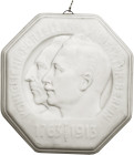 Brandenburg in den Marken - Preussen Wilhelm II. 1888-1918 Weiße Porzellanmedaille o.J. (KPM,) auf das 150-jährige Bestehen der Manufaktur 1763-1913. ...