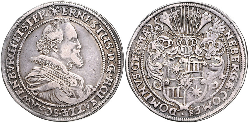 Schleswig-Holstein - Schauenburg Ernst III. 1601-1622 Reichstaler o.J. Lange 852...