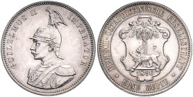 Deutsch-Ostafrika 1 Rupie 1890 J. N713. 
 vz+