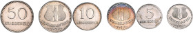 Notgeld Lot von 3 Stücken: Silberabschläge von KAISERSLAUTERN Kriegsgeld 5, 10 und 50 Pfennig 1917. Exemplare der Auktion Kupferbank/Nürnberg 7/1415 (...