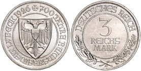 Weimarer Republik 3 Reichsmark 1928 A 900 Jahre Naumburg an der Saale. J. 333. 
 vz-st