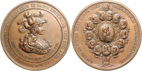 RDR - Österreich Joseph I., Kaiser ab 1705 1690-1711 Nachprägung des Hauptmünzamtes Wien 1914 der Medaille 1690 (v. Brunner/Nürnberger) auf seine Krön...