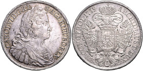 RDR - Österreich Karl VI. 1711-1740 Reichstaler 1739 Wien Dav. 1038. 
kl. Sf. u. Kr. ss