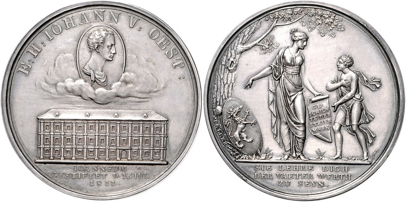 RDR - Österreich Franz II./ I. 1792-1835 Silbermedaille 1811 (v. Detler) auf das...