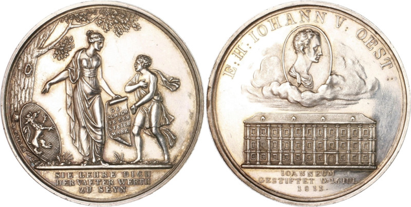 RDR - Österreich Franz II./ I. 1792-1835 Silbermedaille 1811 (v. Detler) auf das...