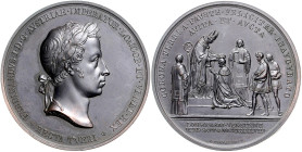 RDR - Österreich Ferdinand I. 1835-1848 Bronzemedaille 1838 (v. Manfredini) auf seine Krönung im Königreich Lombardo-Venetien. Wurzbach 2030. Hauser 3...