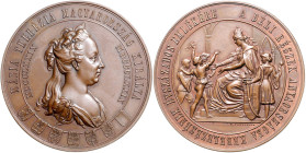 RDR - Österreich Franz Joseph I. 1848-1916 Bronzemedaille 1879 (v. Radnitzky) auf das 100-jährige Jubiläum der Wiedervereinigung der südlichen Landest...