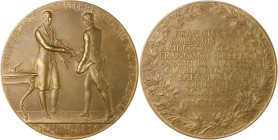 RDR - Österreich Franz Joseph I. 1848-1916 Bronzemedaille 1916 (v. Schwartz) auf das 100-jährige Jubiläum der Privilegierten Österreichischen National...
