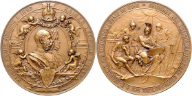 RDR - Österreich - Wien Bronzemedaille 1892 (v. Tautenhayn) auf das 200-jährige Stiftungsfest der Kunstakademie in Wien. Wurzbach 9394. Hauser 1753. ...