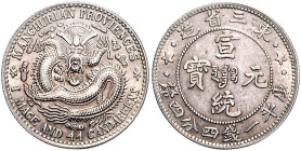 China - Mandschurei Provinz (Manzhou) 20 Cent 1910 Year 1 LuM -. KM Y213a. 
 f.vz