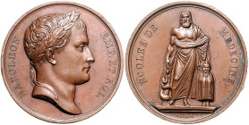 Frankreich Napoléon I. 1804-1815 Bronzemedaille o.J. (1805) (v. Andrieu/Jouannin) 'ECOLES DE MEDICINE'. Slg. Jul. 1491. Bramsen 467. 
kl.Rf., 40,9mm ...